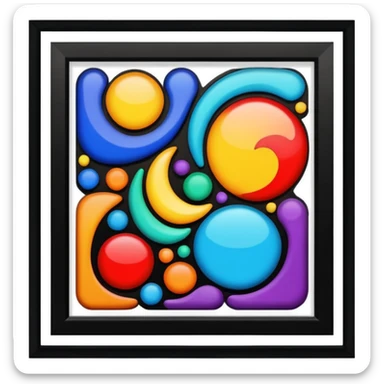 frame with art sticker