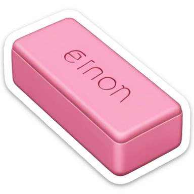 A gum eraser sticker