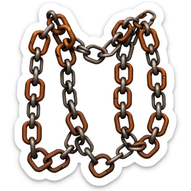 Broken chains sticker