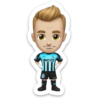 Megamind in NUFC T-shirt sticker