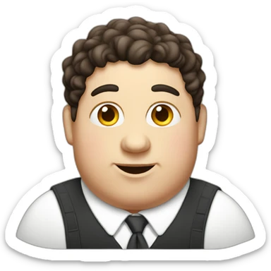 Fat Jewish boy sticker