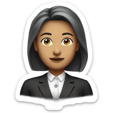 Female banker sticker