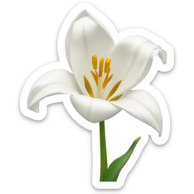 Tulipe blanche sticker
