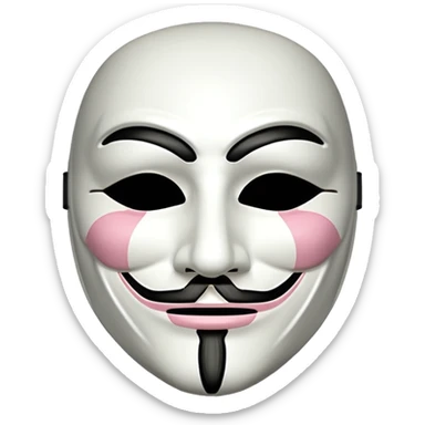 Vendetta mask sticker