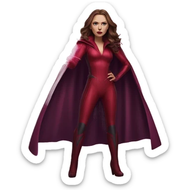 The scarlet witch marvel sticker