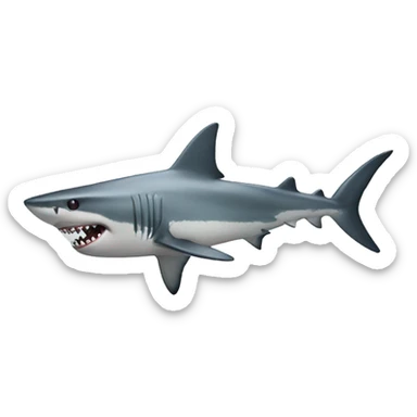 Shark with a Gun sticker