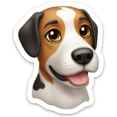 Cocinelle sur chien sticker