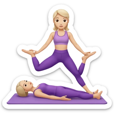 pilates girl  sticker