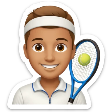 tennisplayer sticker