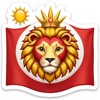 Iran Lion and Sun Flag Emoji sticker
