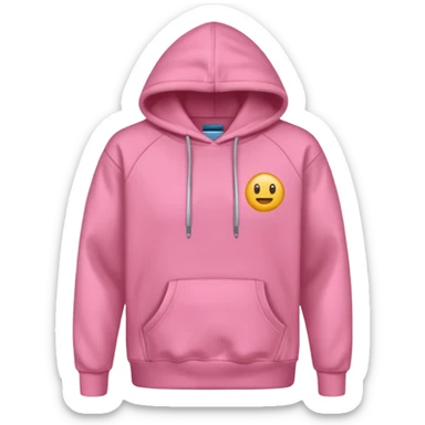 a pink hoodie sticker