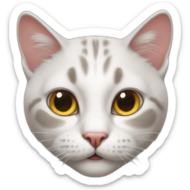crazy cat sticker
