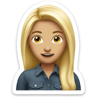 Sarcastic attractive blonde sticker