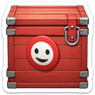 emoji de un simbolo de prohibido y que esté sobre una caja sticker