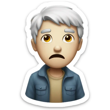 traumatized emoji sticker