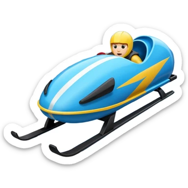 finish line race bobsleigh sticker