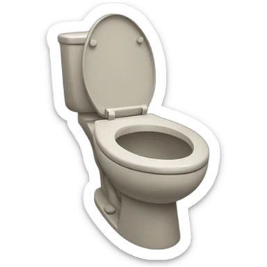 full toilet bowl sticker