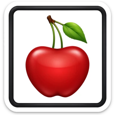 An ad going in between a cherry sticker
