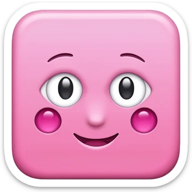 pink simple plan square sticker