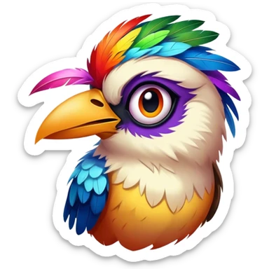uncaged bird sticker