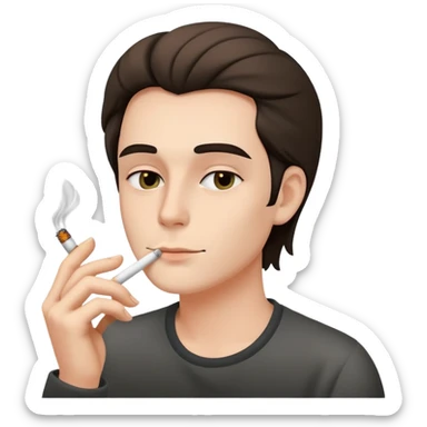 personne qui fume  sticker