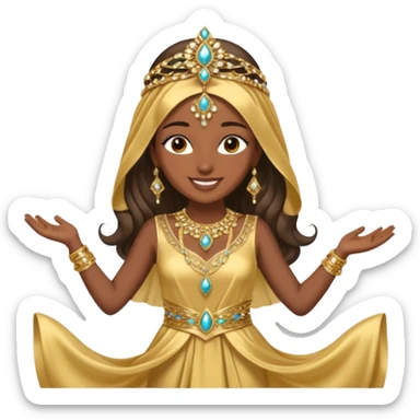 Arabic dancer girl sticker