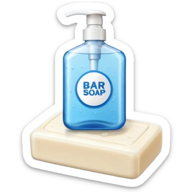 Soap and shampoo sticker
