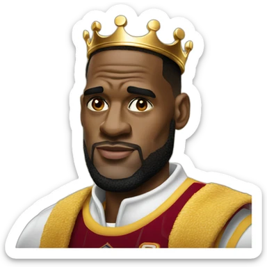 King LeBron James sticker