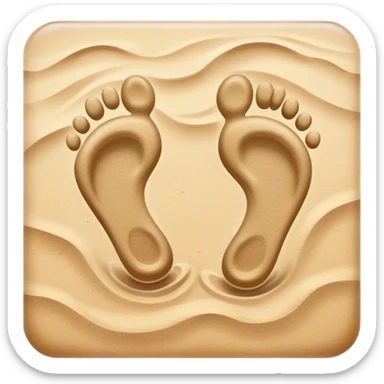 inner child footsteps on sand sticker