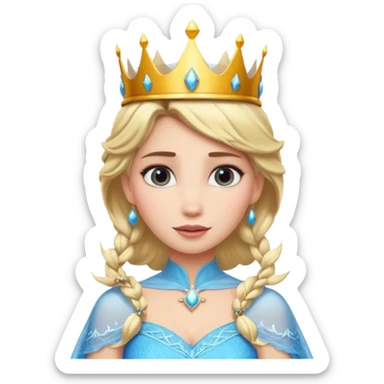 Crown 👑 and Elsa sticker