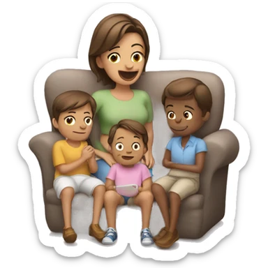 Cadeiras voando com as mãos controlando  sticker