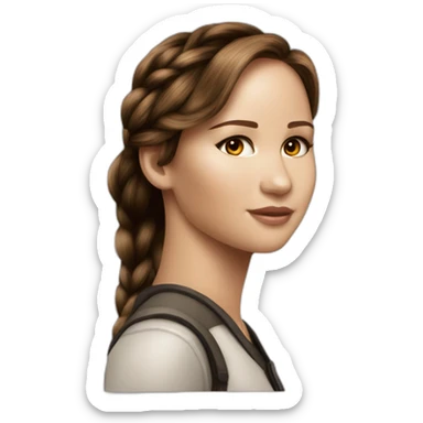 katniss everdeen Hunger Games Jennifer Lawrence sticker