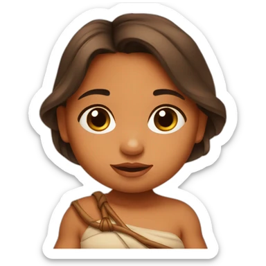 Pocahontas as a baby sticker
