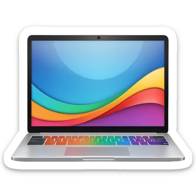 laptop working sticker