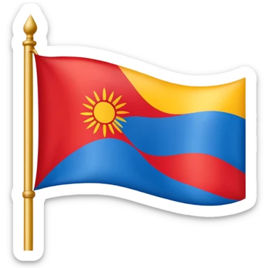 Crée moi le drapeau de vijay tvk sticker