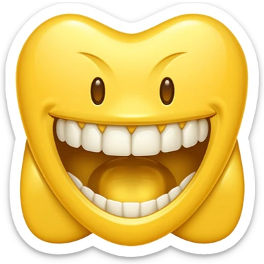 gold tooth no face sticker