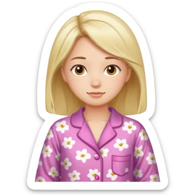 Pajama girl sticker