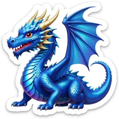 Blue dragons sticker