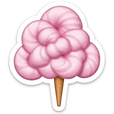 Create a cotton candy emoji without a face sticker