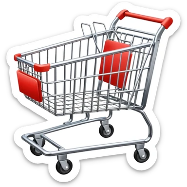 A Shopping Cart(No background) sticker