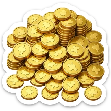 huge winnings gold sticker