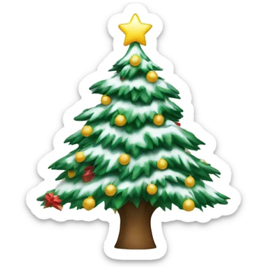 christmas tree sticker