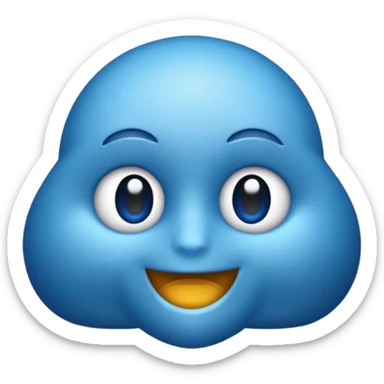 Laço azul escuro sticker