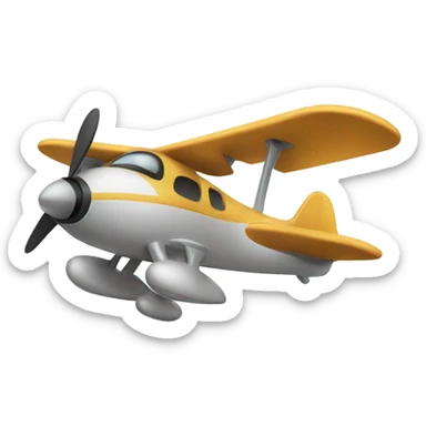 Dog flying a plane  sticker