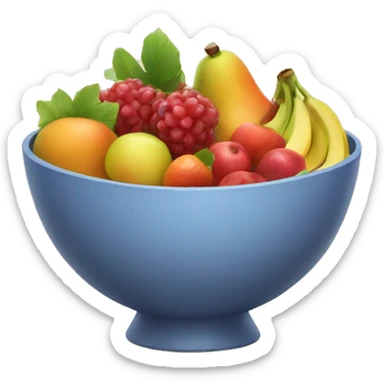 A bowl of fruit  sticker