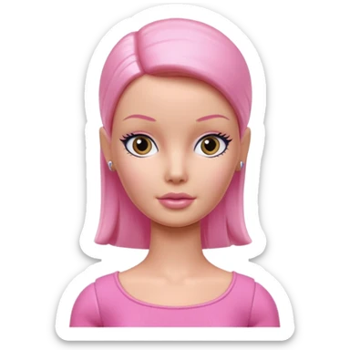 hairless barbie doll sticker