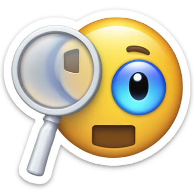 logo in a pixel art style featuring a magnifying glass as the central element. Inside the circular lens of the magnifying glass, place a pixelated letter 'A' sticker