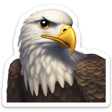 eagle-with-american-flag sticker