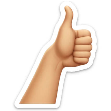 thumb up hand sticker