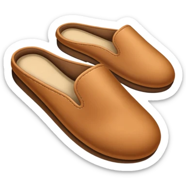 Hand holding a slipper 2d sticker